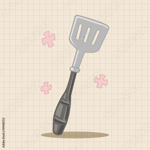 kitchenware spatula theme elements vector,eps