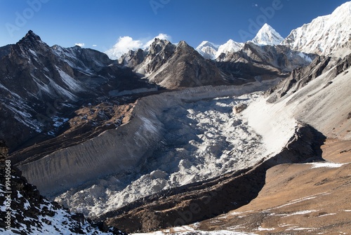 Nuptse glacier from chhukhung Ri view point