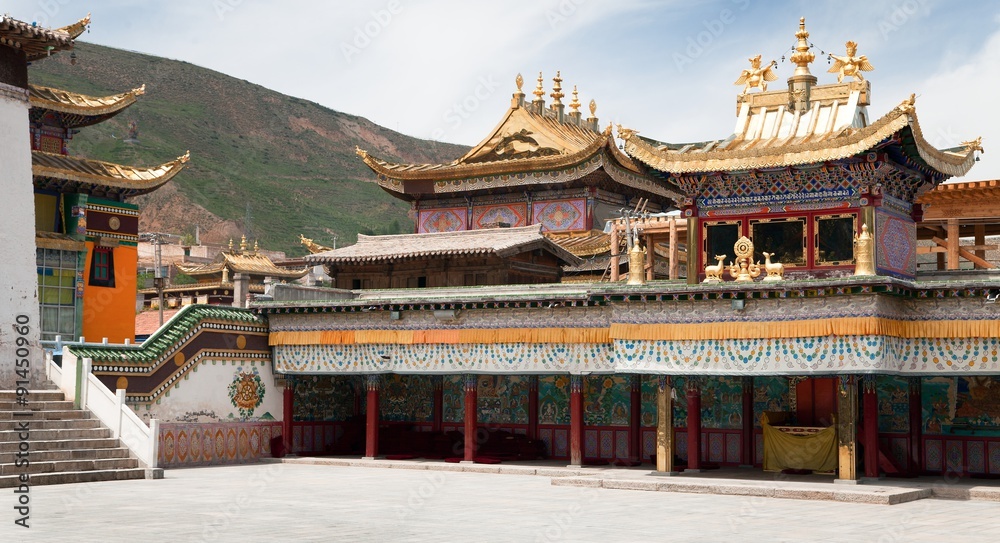 Tongren monastery or Longwu Monastery, China Tongren monastery or Longwu Monastery, China
