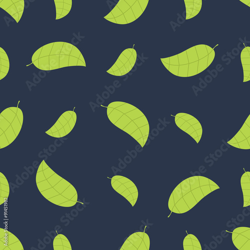 Seamless floral pattern with leafs 