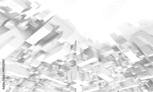 Abstract 3d digital background, perspective effect