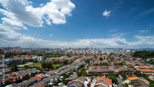 Canvas Print KUALA LUMPUR, MALAYSIA - 6TH APRIL 2015 : View of Kuala Lumpur city from Ampang