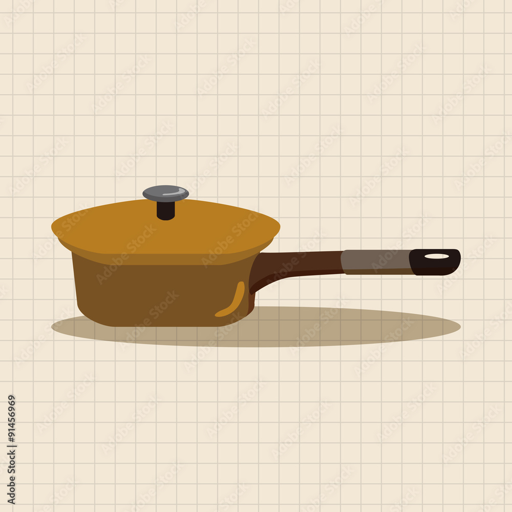 Kitchenware pan theme elements vector,eps Kitchenware pan theme elements vector,eps
