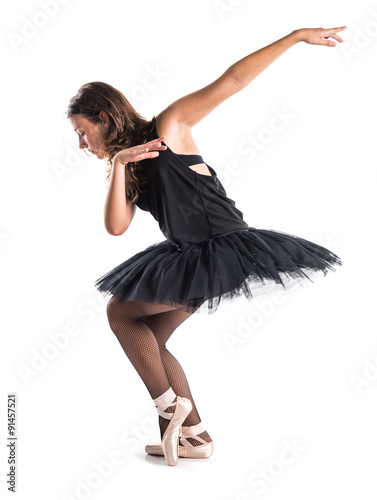 Teen girl ballerina dancer