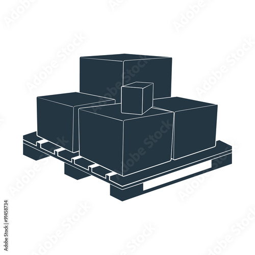 pallet box transportation packing crate loading