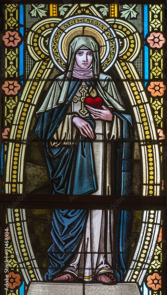 Banska Stiavnica - St. Therese of Lisieux on the windowpane