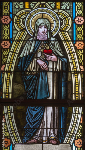 Banska Stiavnica - St. Therese of Lisieux on the windowpane