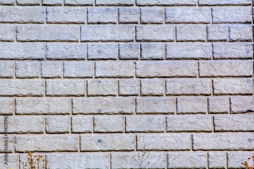 Retaining wall stone brick pattern