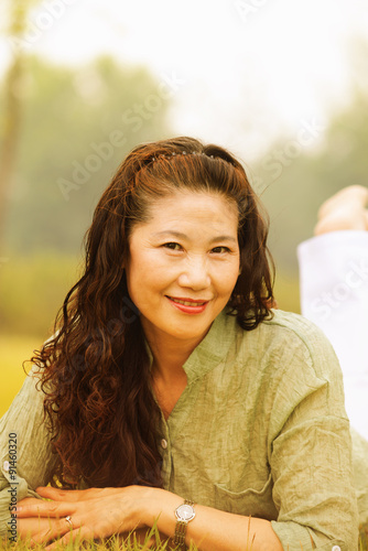 Portrait of smiling old lady