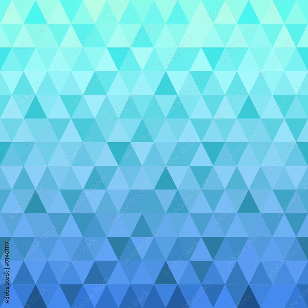 Blue Triangle Seamless Pattern