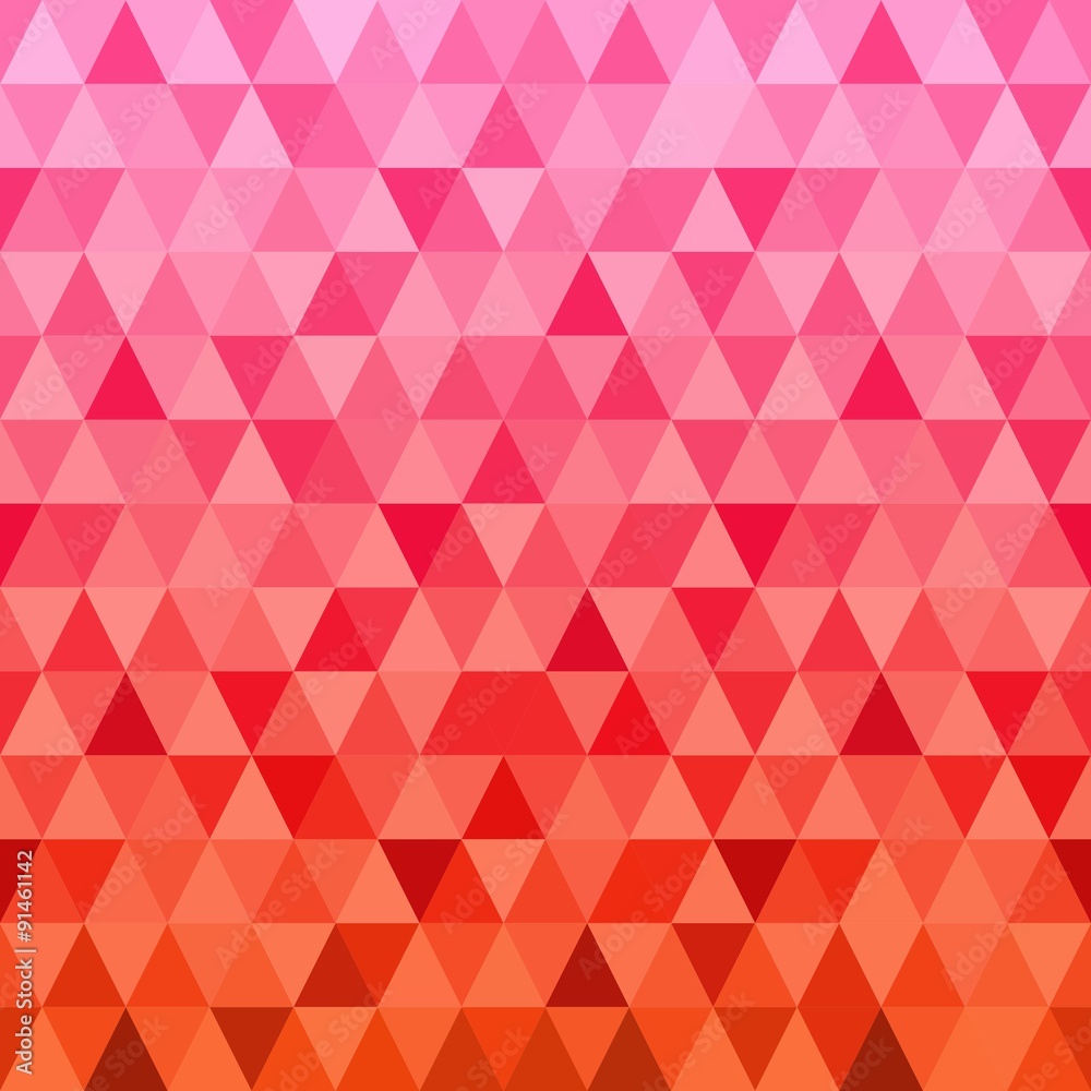 Red Triangle Seamless Pattern