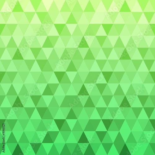 Green Triangle Seamless Pattern