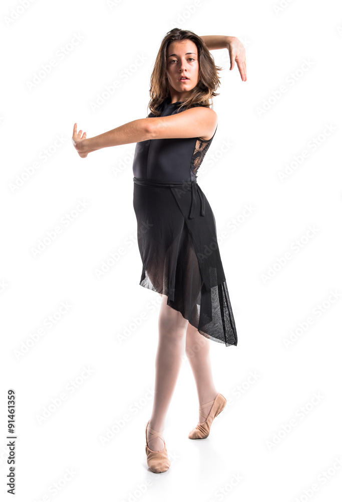 Naklejka premium Young ballet dancer