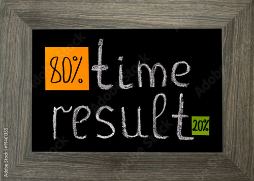 Pareto principle, eighty-twenty rule
