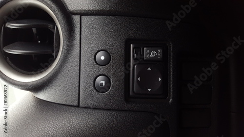signal switch. Car interior detail. © oopoontongoo