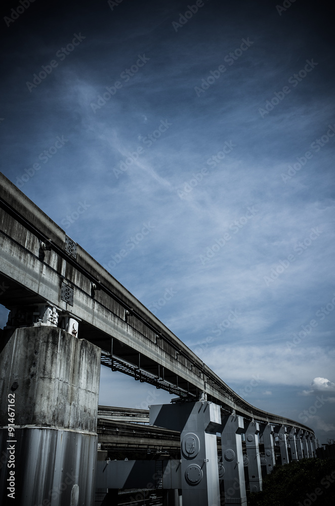 モノレールと空 モノレールと空