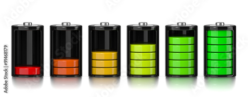 Fotografia Charge Levels Battery Set