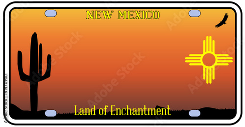 New Mexico License Plate