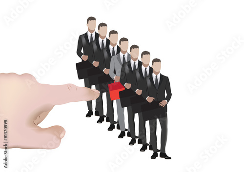 donna manager di spalle