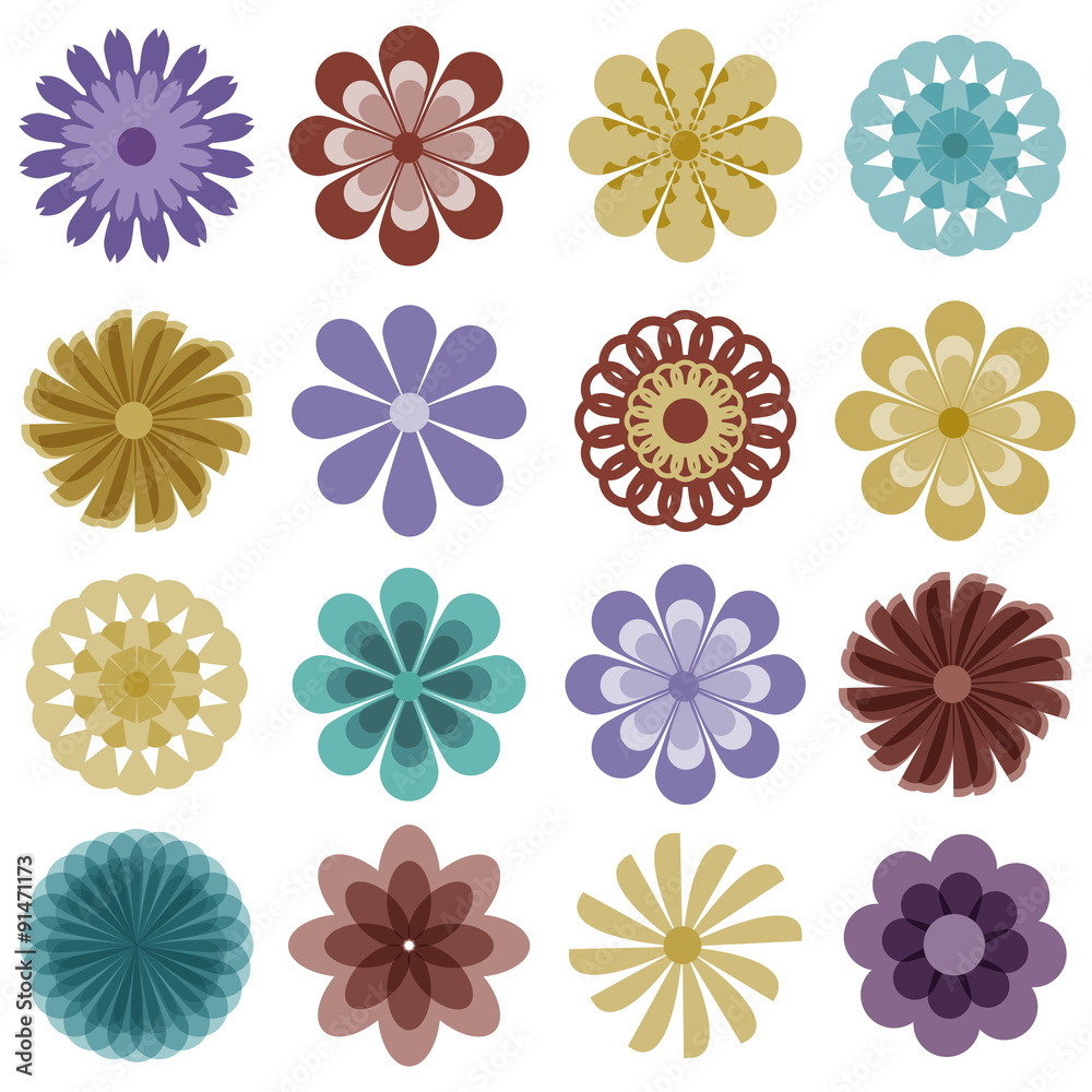 Multiple flowers - various colors Multiple flowers - various colors