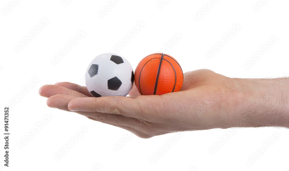 Small toy balls isolated