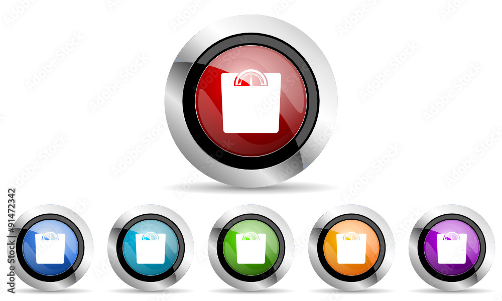weight vector icons set weight vector icons set