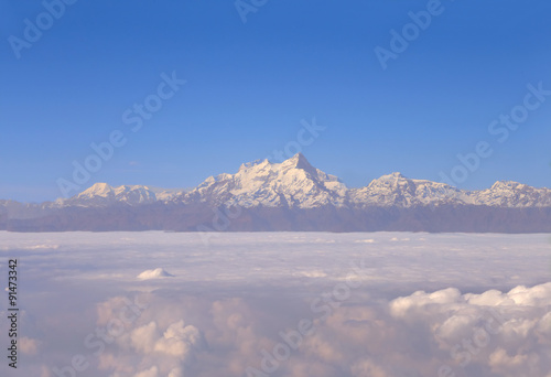 Aerial view at Himalayas