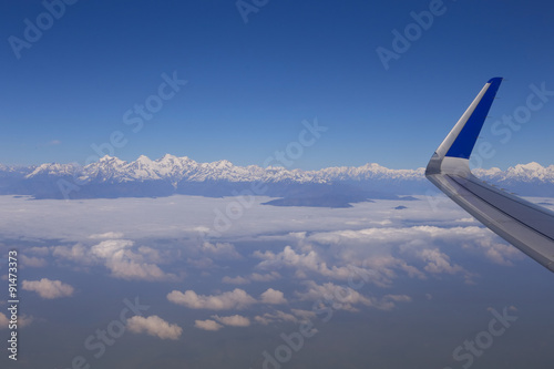 Aerial view at Himalayas