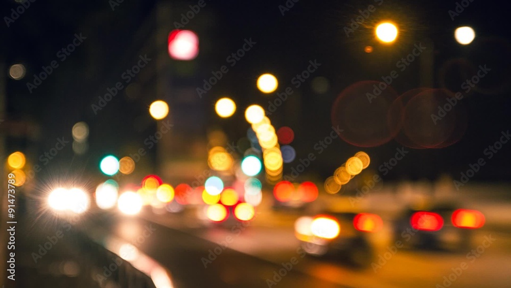 Traffic Night Bokeh in Paris 2 Traffic Night Bokeh in Paris 2