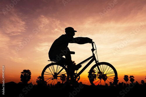 People cycling at hill mountain