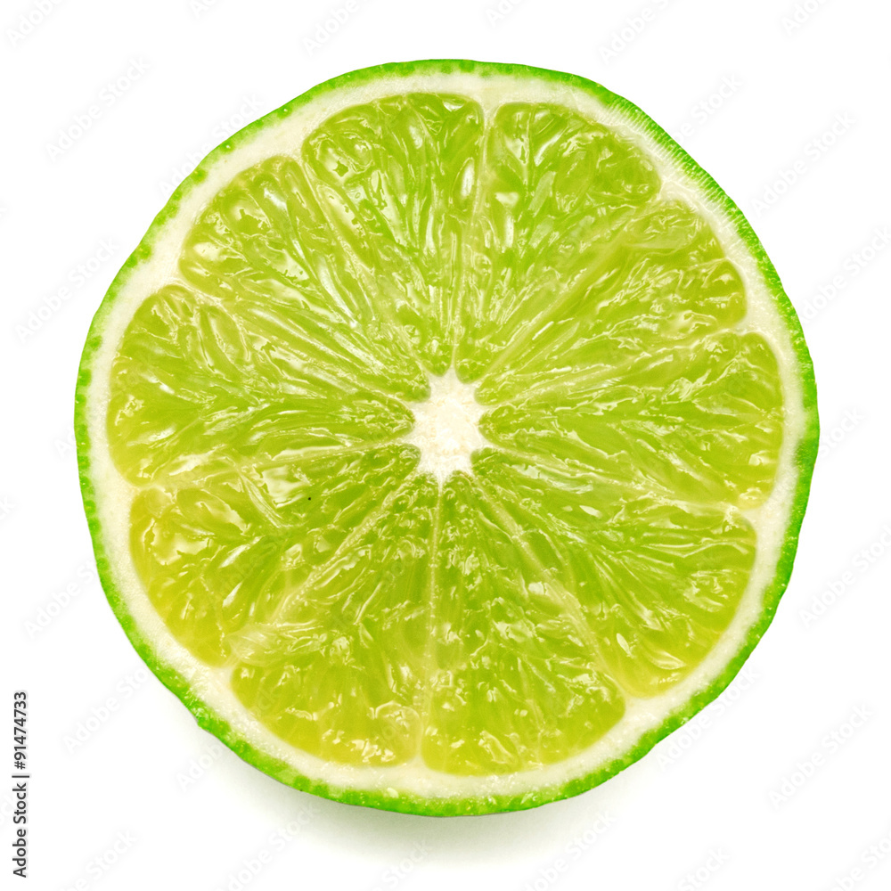 Half of the fruit of lime Half of the fruit of lime
