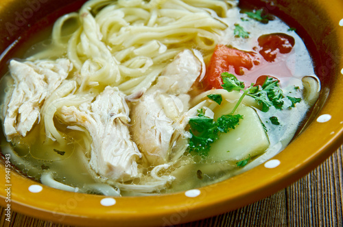 Uzbek chicken soup