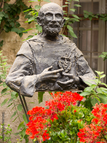 Monument to Blessed Charles de Foucauld Eugene (1858 -1916) near photo