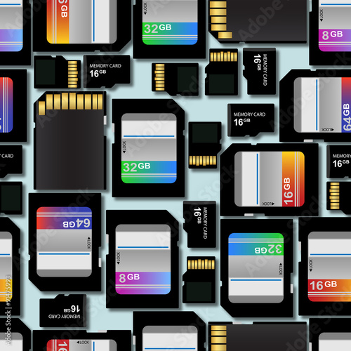 SD Memory Cards Background