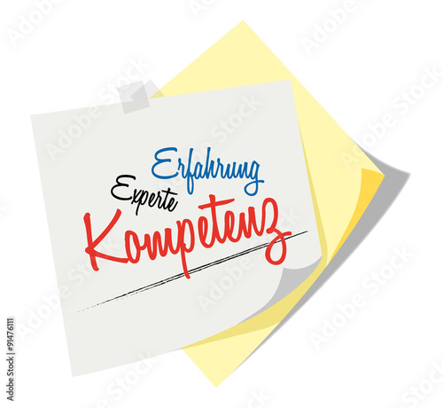 Post it | Notizzettel | Kompetenz Erfahrung Experte