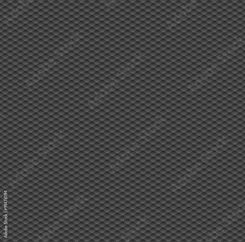 Wallpaper Mural Dark Grey Seamless Pattern with Hexagons. Vector Texture. Torontodigital.ca