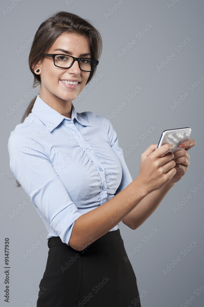 Checking the plan in smartphone Checking the plan in smartphone