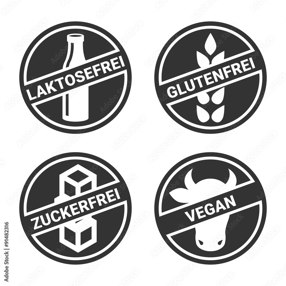 Icon Glutenfrei Laktosefrei Zuckerfrei Vegan