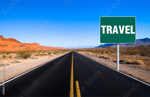 Travel sign.