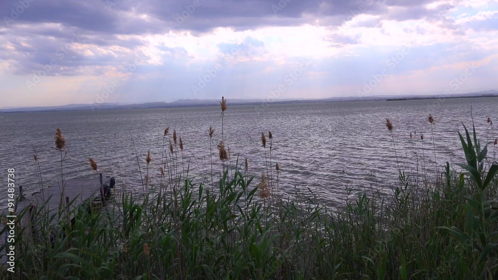 The beautiful lake of Albufera, Spain.