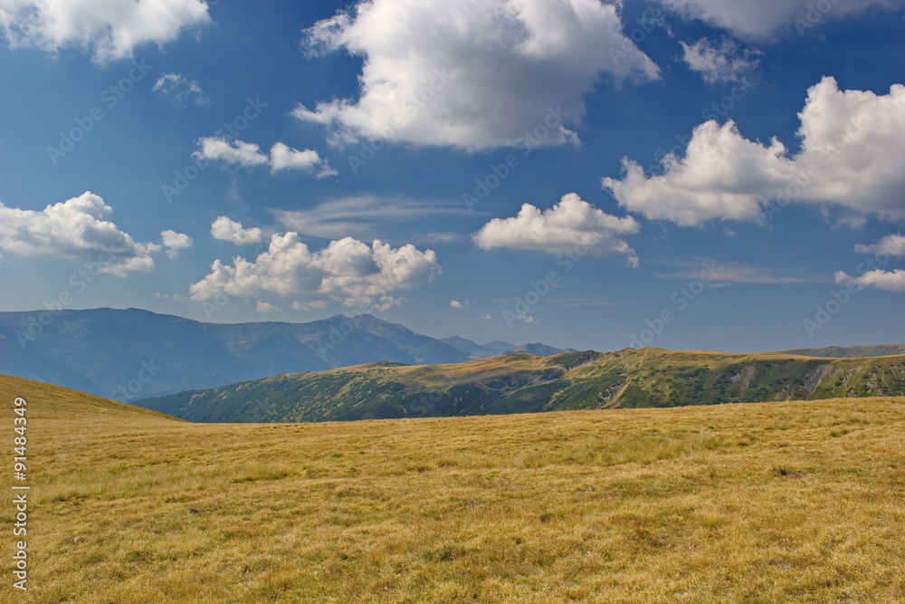 plains and hills of Fagaras, Romania