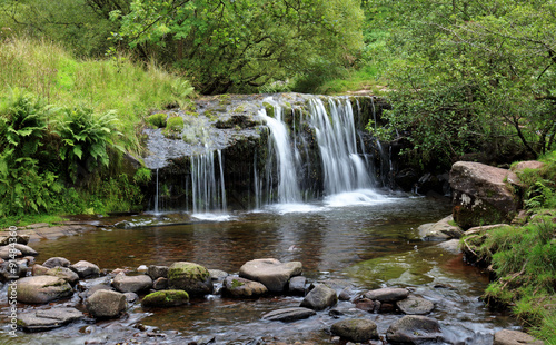Fototapeta Naklejka Na Ścianę i Meble -  Waterfall on the River Caerfanell in Brecon