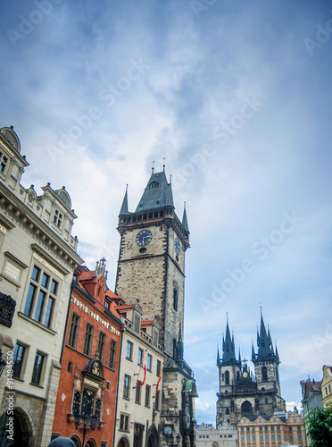 Prague, old town, with view on Old Square