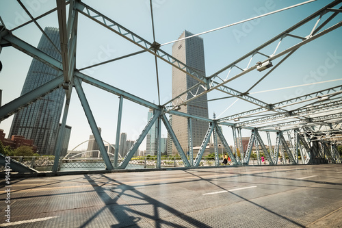 steel bridge in tianjin