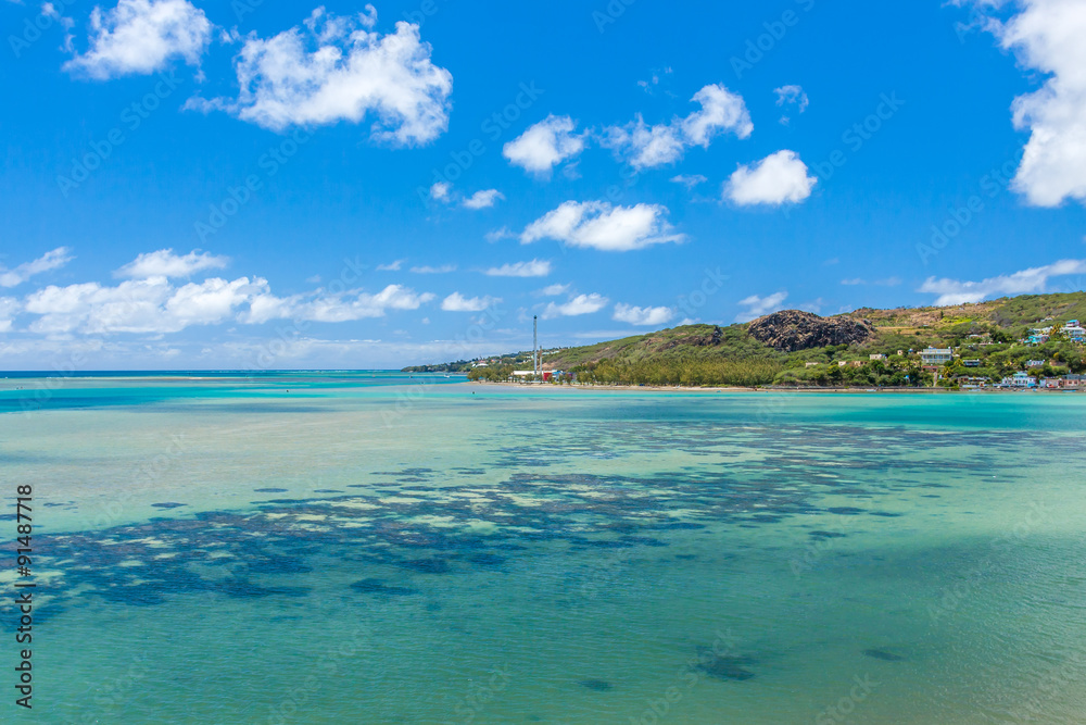 baie aux huitres, île Rodrigues, Maurice 