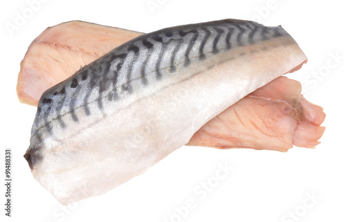 Raw Mackerel Fish Fillets photo