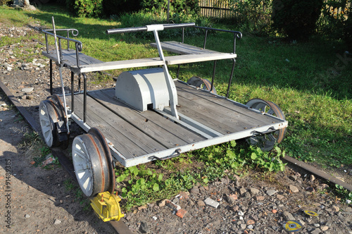 Hand-lever draisine handcar  photo