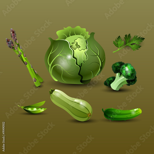 Set of fresh, useful and delicious vegetables. Healthy lifestyle, dietetic food and vegetarian