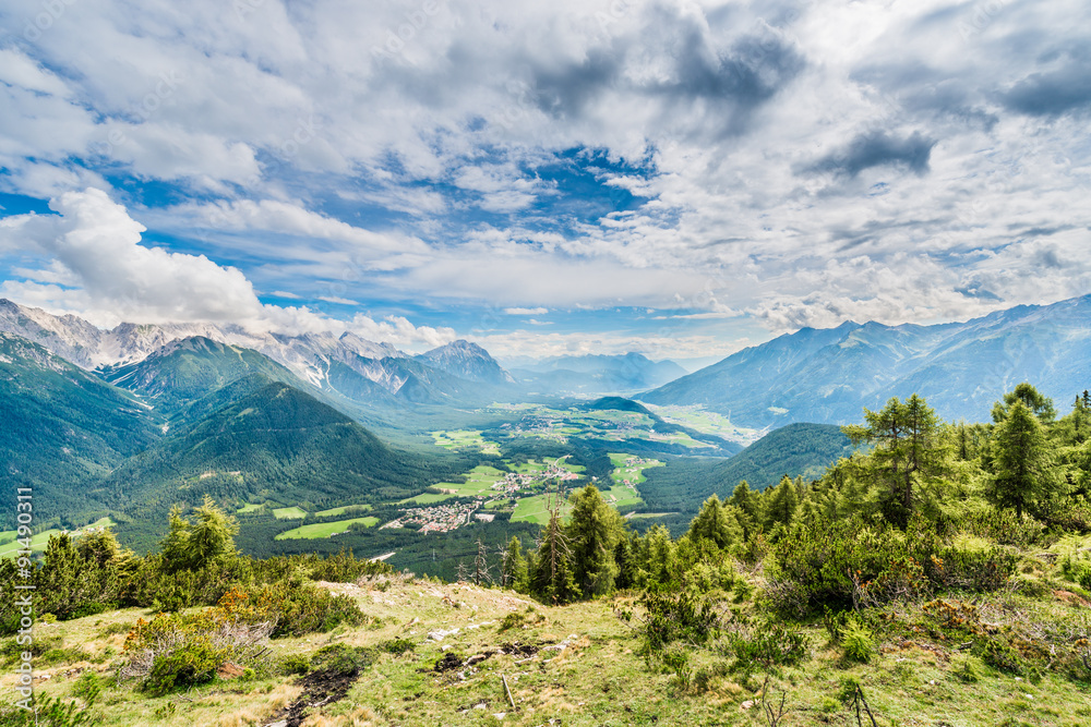 Fototapeta premium Simmering mountain in Austria