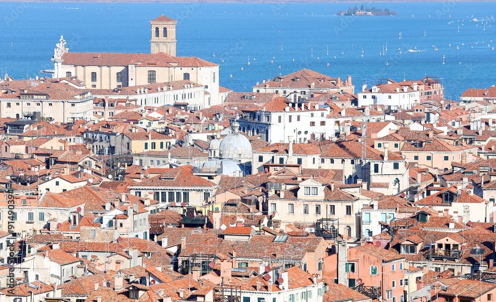 panorama of Venice city in Northen Italy